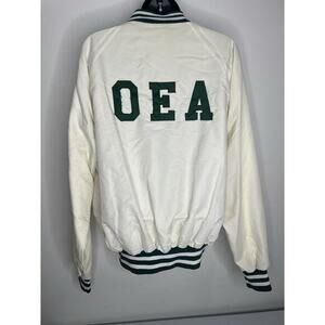 Vintage MVP Jacket Bomber Snap Button Retro OEA Men’s Size Large